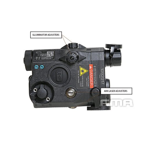 FMA AN/PEQ15 LA5-C ATPIAL Version (IR Flashlight, Red / IR Laser) - Black