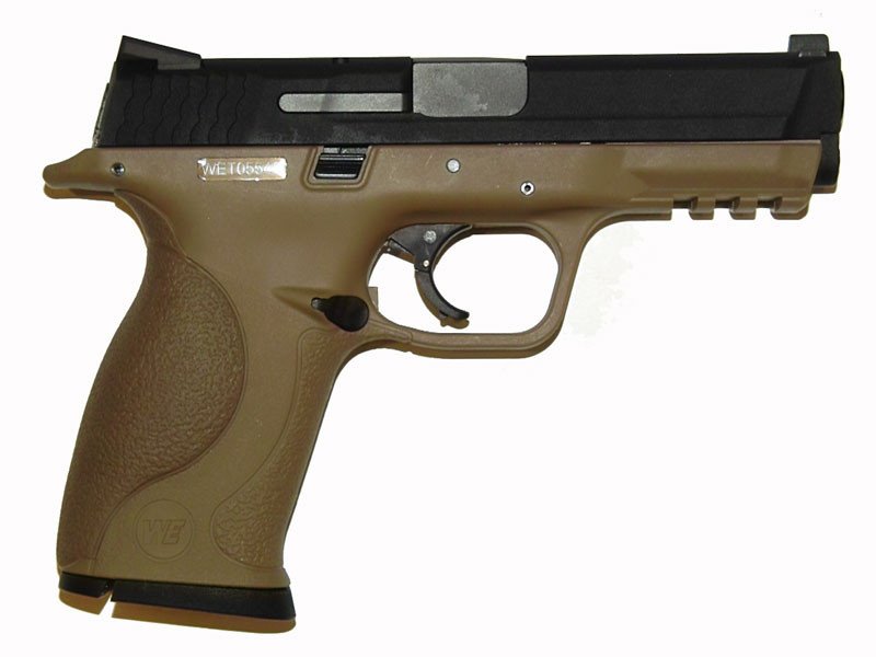 WE GBB Pistol MP9 Big Bird - Tan