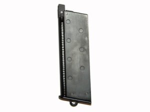 WE Gas Magazine for WE M1911 GBB, 15 BBs - Black
