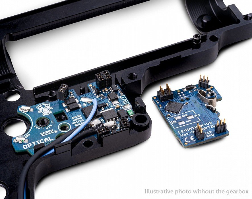 JeffTron LEVIATHAN V2 Optical (Front Wired)  plus  CNC EDGE Trigger - Red