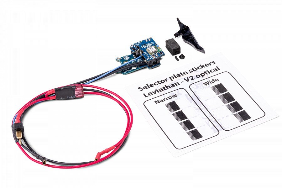 JeffTron LEVIATHAN V2 Optical (Front Wired)  plus  CNC CURVED Trigger - Red