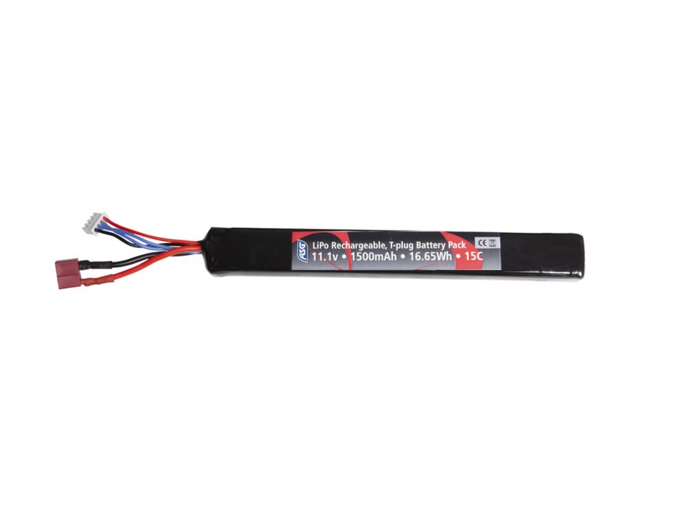 ASG Li-Pol Battery 11.1V 1500mAh, 15C, T-Dean - Stick