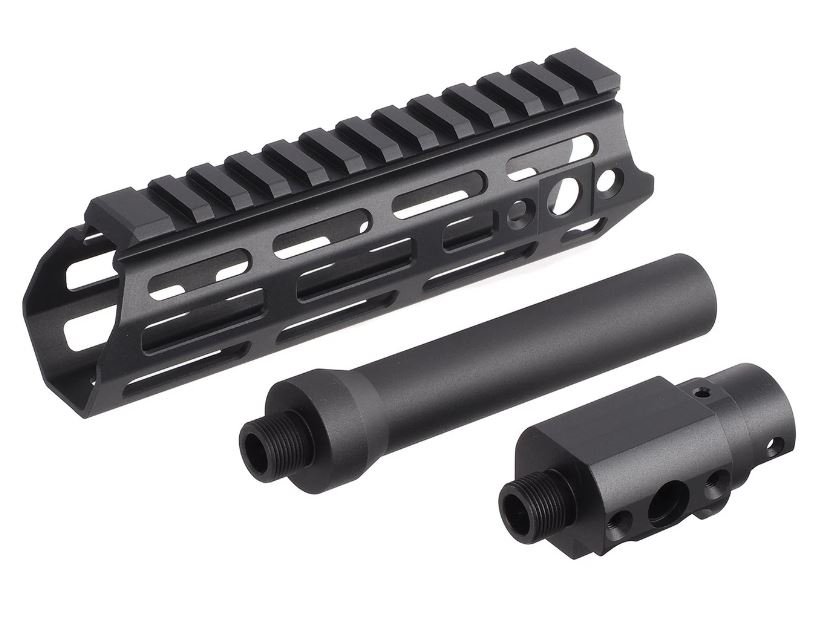 AA CNC M-LOK Handguard Set with Barrel for AAP-01 - Black