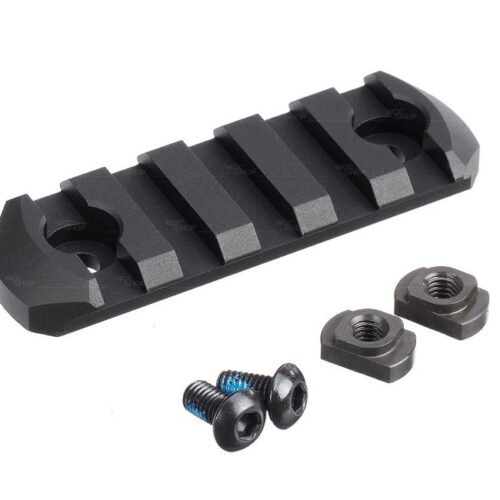 AA Metal RIS Rail for M-LOK, 5 Slots / 60 mm - Black