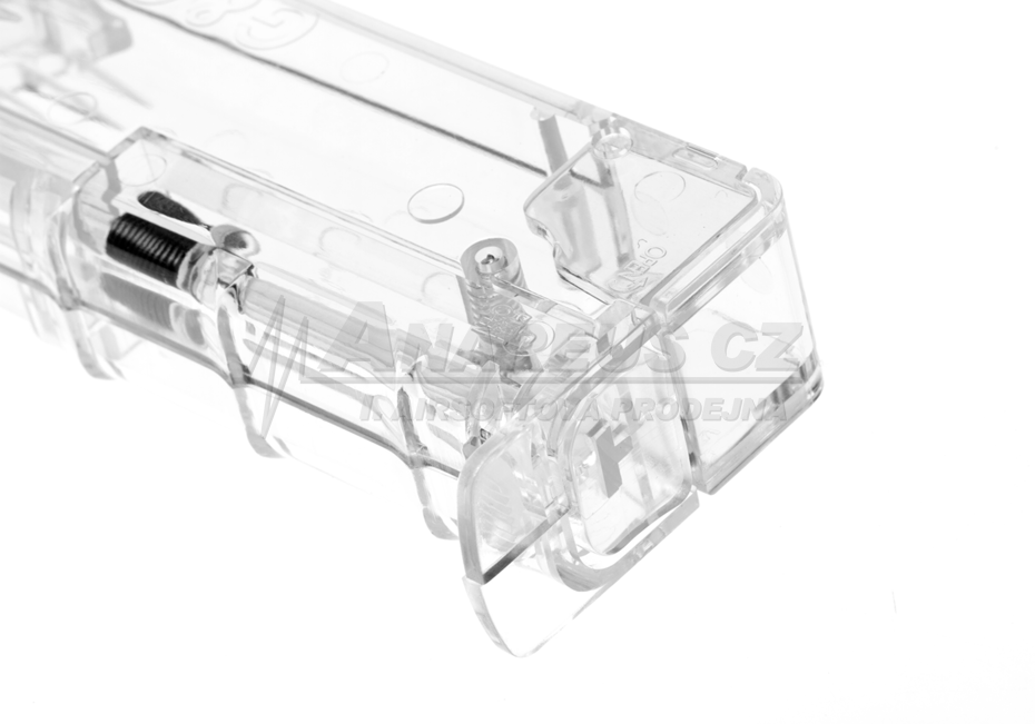 G a G Speedloader for Mid-Cap / Low-Cap Magazines, 100 BBs - Transparent