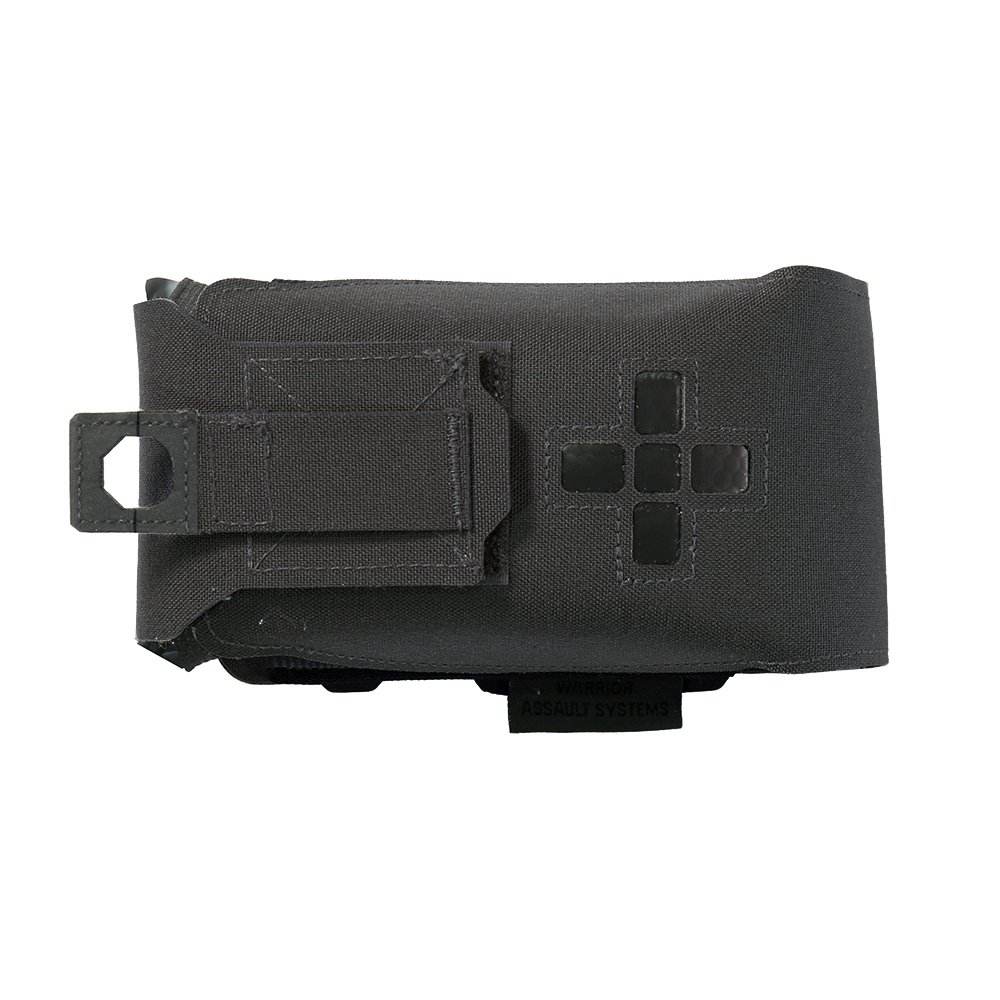 WAS Small Horizontal IFAK Medic Pouch Laser-Cut - Black