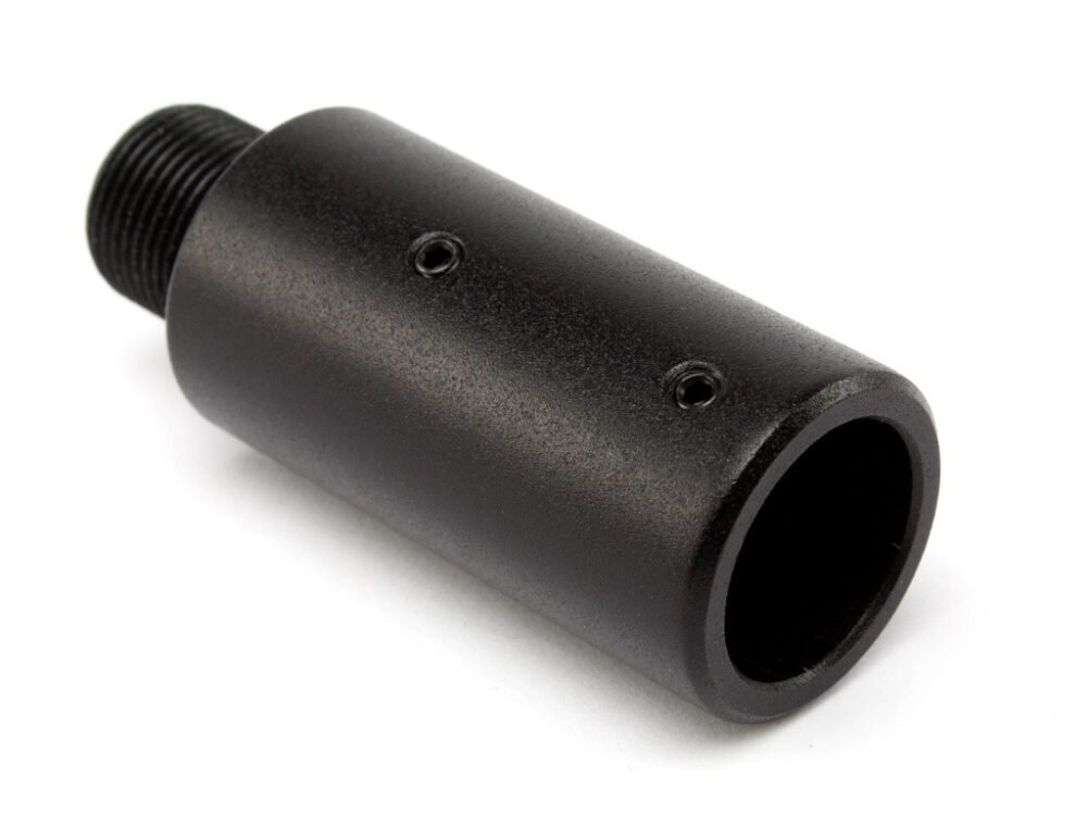 Aluminum silencer adapter for SVD sniper rifles
