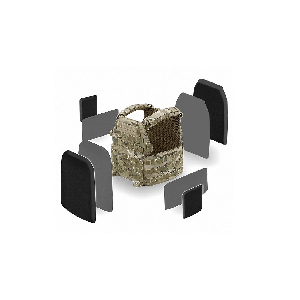 WAS DCS Elite Ops Plate Carrier, AR15 Open Pouches - MultiCam(R)