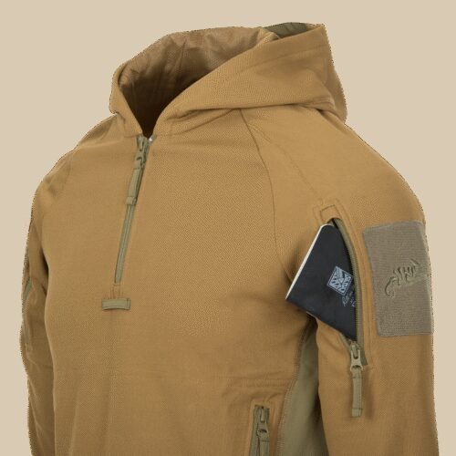HELIKON RANGE HOODIE TopCool - Coyote/Adaptive Green