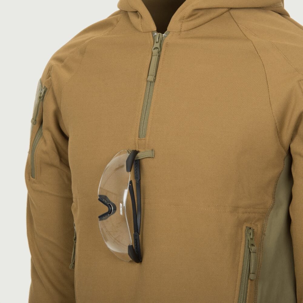HELIKON RANGE HOODIE TopCool - Coyote/Adaptive Green