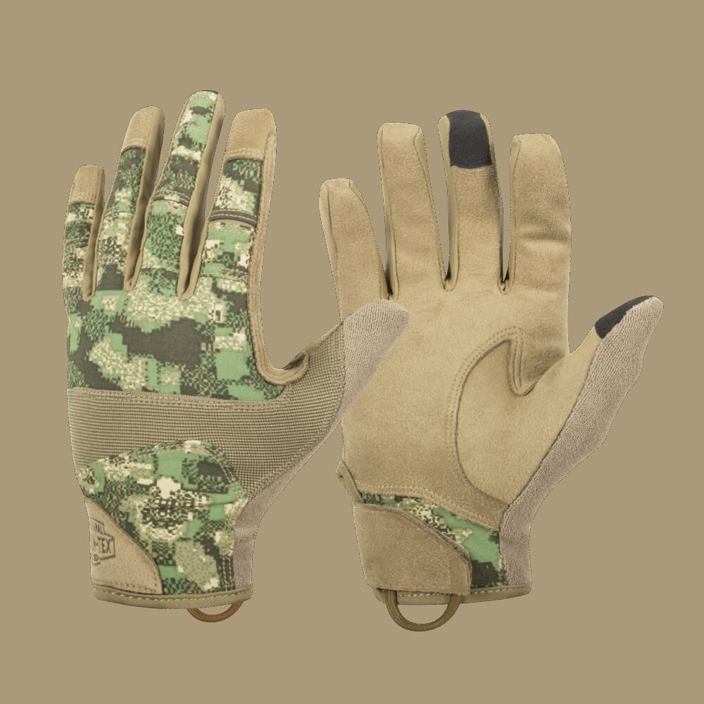 HELIKON Range Tactical Gloves - PenCott(R) WildWood(TM) / Coyote A