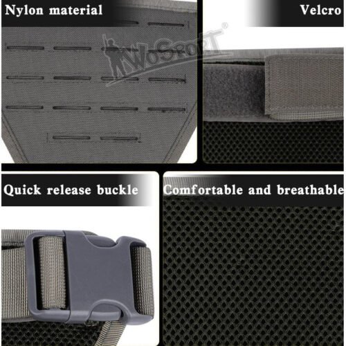 WST Tactical leg panel laser cut - Black