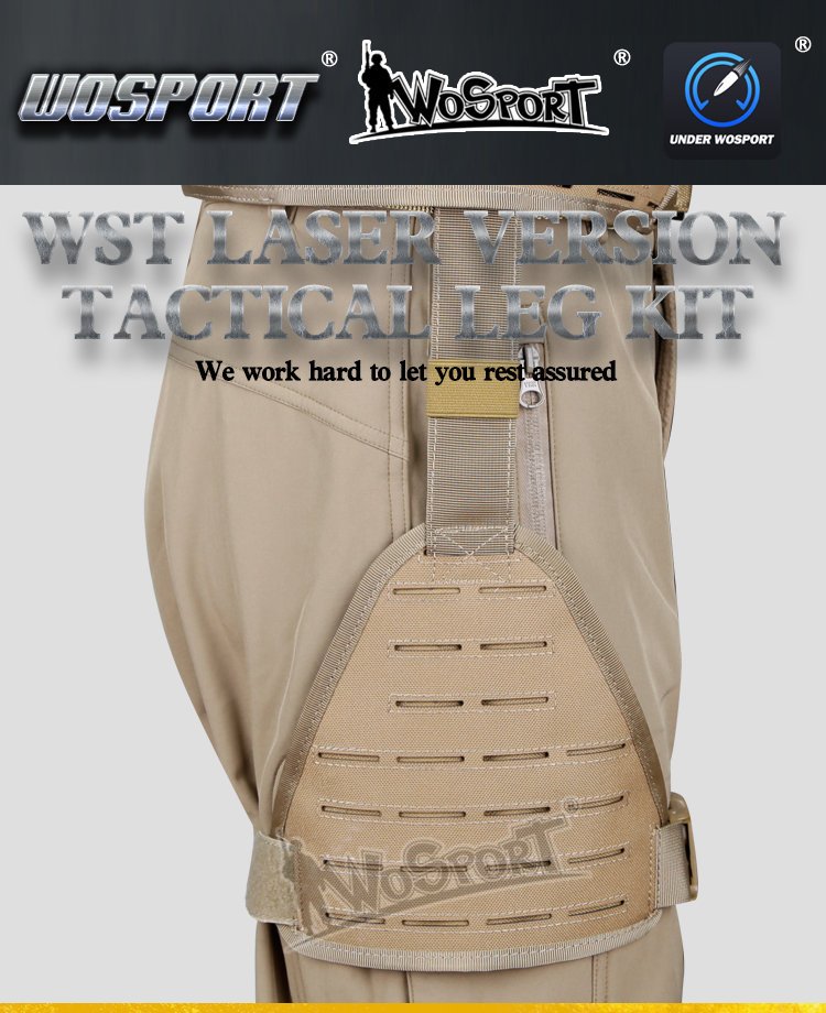 WST Tactical leg panel laser cut  - OD