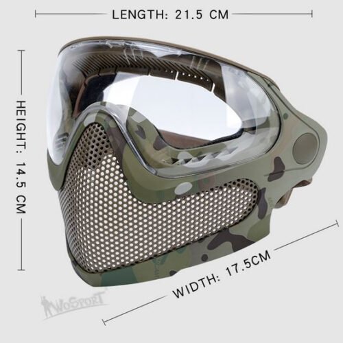 Pilot Mask (Steel mesh version) - Black