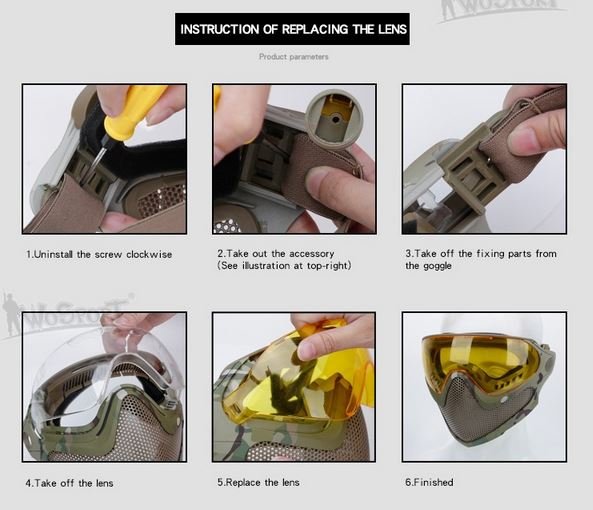 Pilot Mask (Steel mesh version) - OD