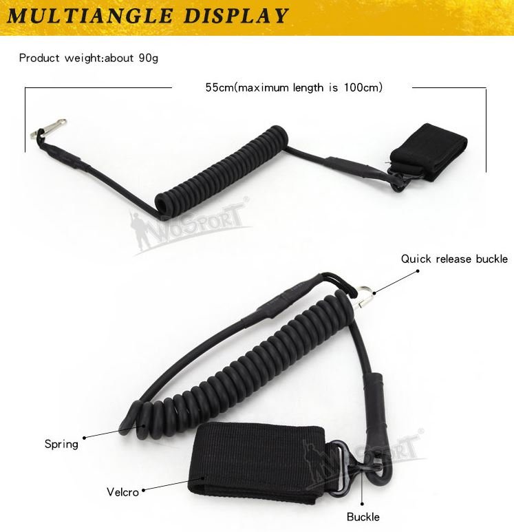 Multi-purpose spring ropeSL37, black