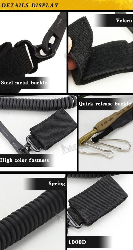 Multi-purpose spring ropeSL37, black