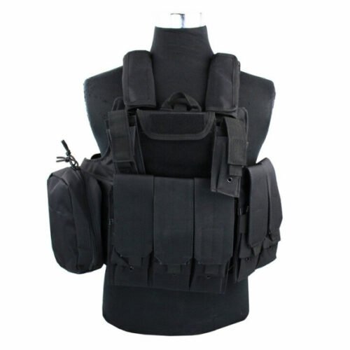 CIRAS MAR Tactical Vest 600D, Black