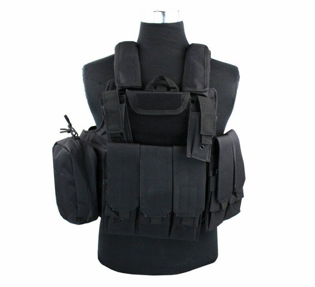 CIRAS MAR Tactical Vest 600D, Black