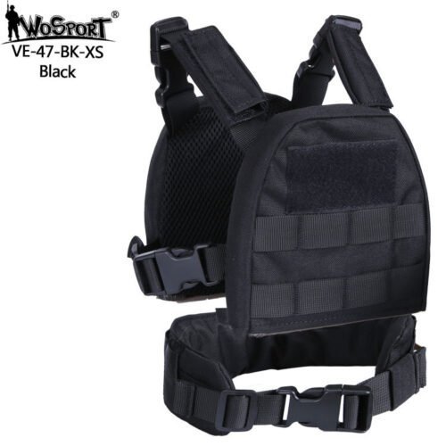 WST Children MOLLE Plate Carrier - Black