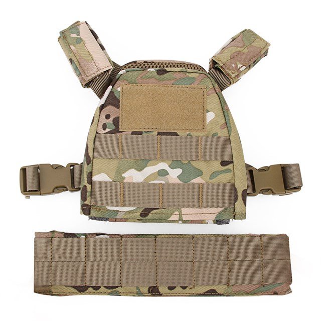 WST Children MOLLE Plate Carrier - Black