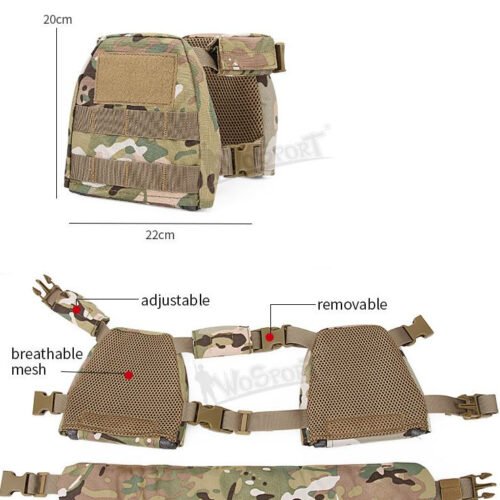 WST Children MOLLE Plate Carrier - Black