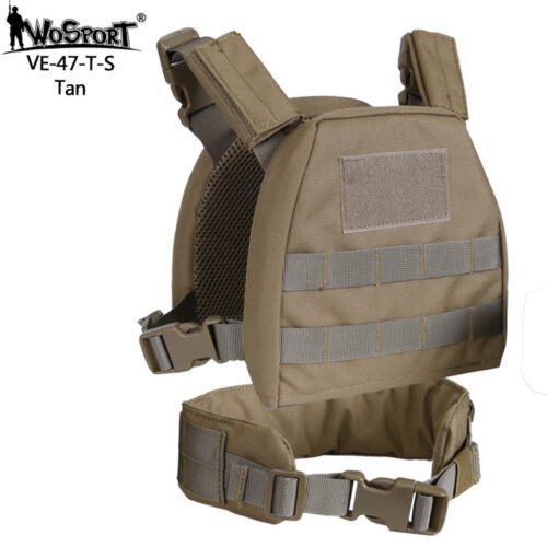 WST Children MOLLE Plate Carrier - Coyote