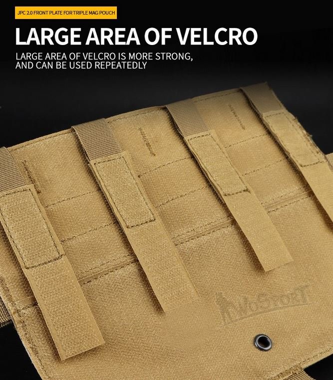 JPC vest 2.0 front accessory package standard triple package - TAN