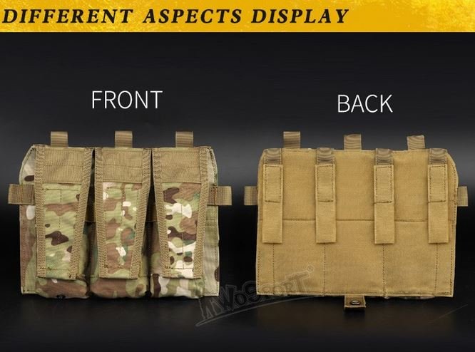 JPC vest 2.0 front accessory package 5.56 triple package - TAN