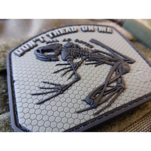 JTG DON´T TREAD ON ME FROG Patch, grey