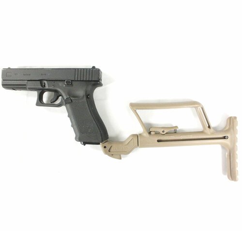 Tactical EDC GLR 440 Support retractable Buttstock glock stock - TAN