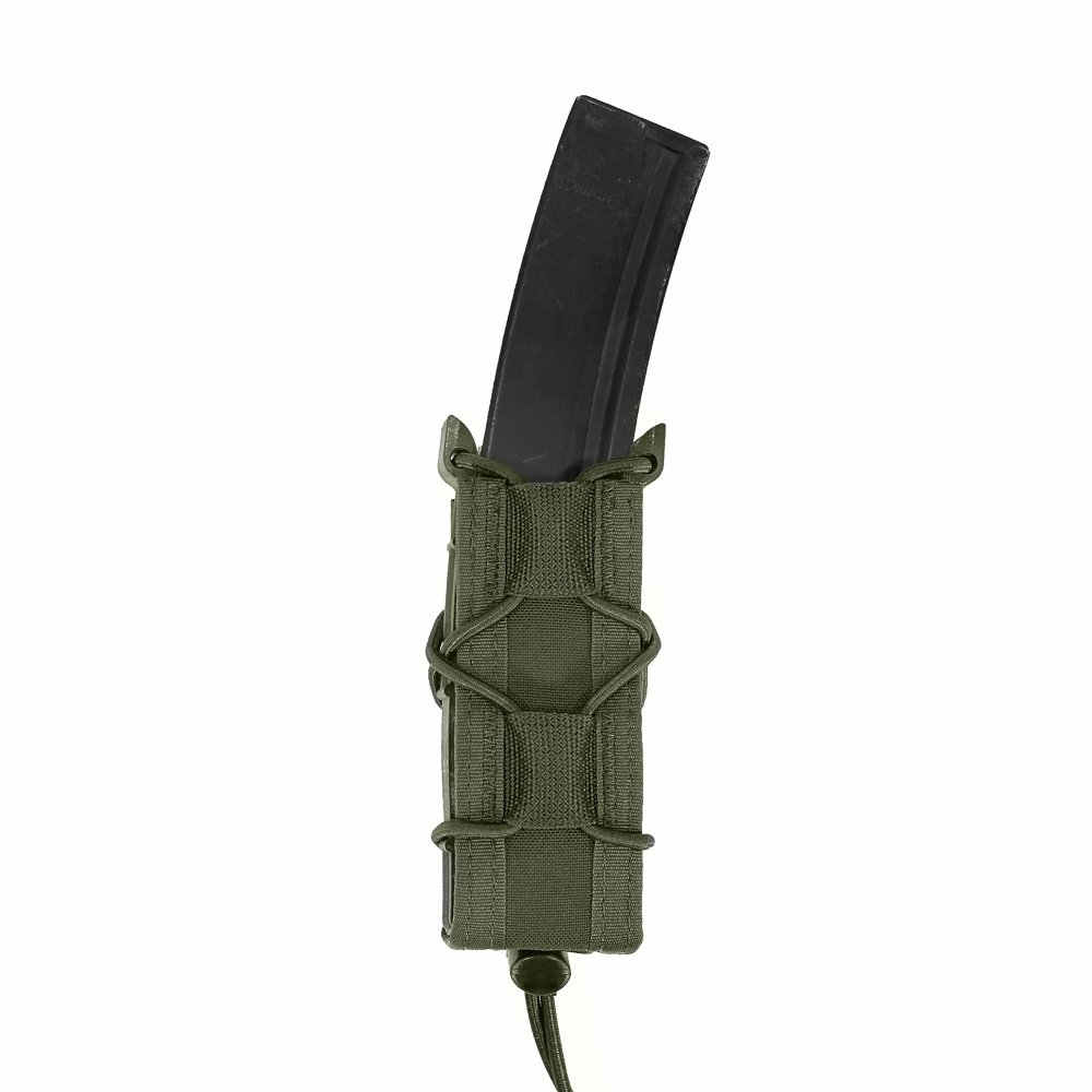 WAS Single Quick Mag Pouch for 9 mm Pistol Magazine - Green