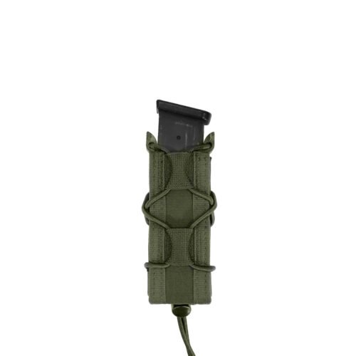 WAS Single Quick Mag Pouch for 9 mm Pistol Magazine - Green
