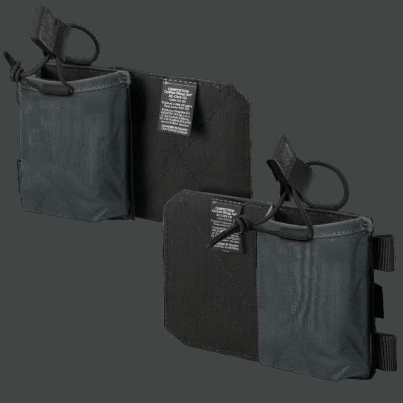 HELIKON COMPETITION Carbine Wings Set(R) Pouch, Left and Right - Grey/Black