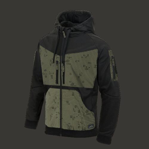 HELIKON ROGUE Hoodie (FullZip)(R) - Black/Desert Night Camo