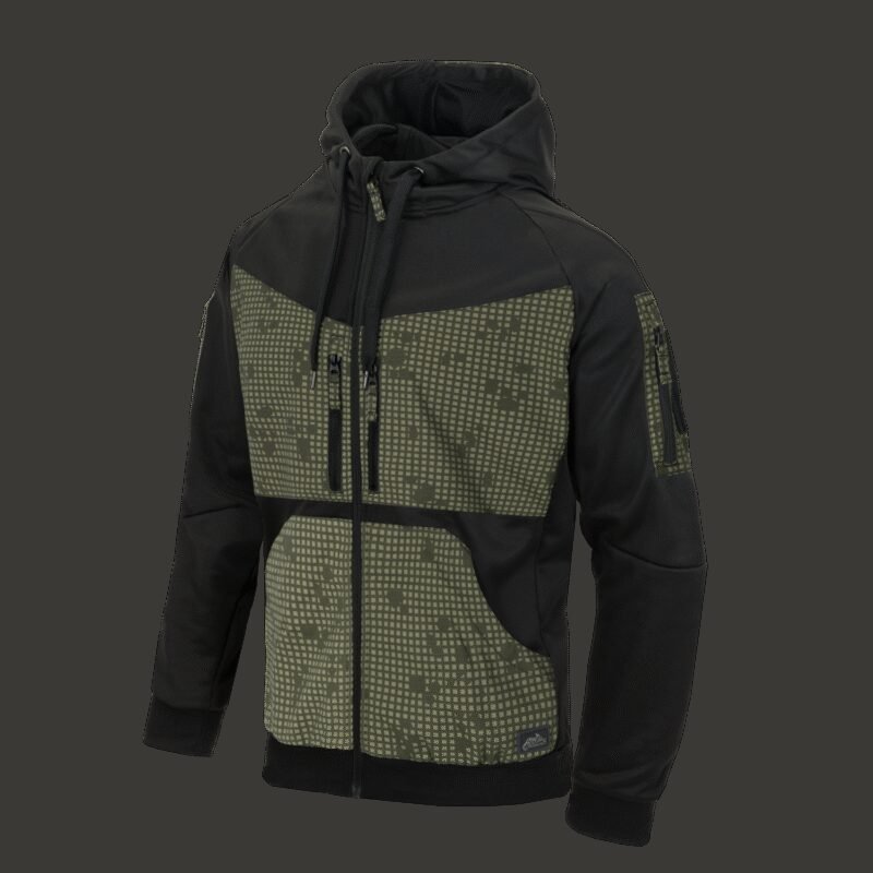 HELIKON ROGUE Hoodie (FullZip)(R) - Black/Desert Night Camo