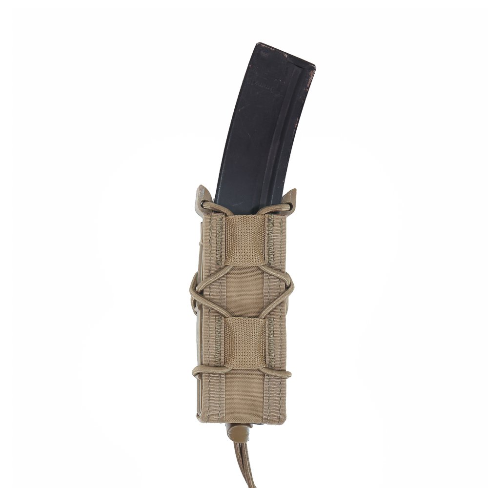 WAS Single Quick Mag Pouch for 9 mm Pistol Magazine - Coyote