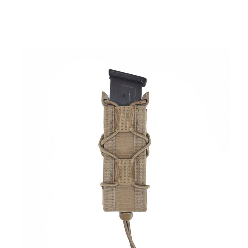 WAS Single Quick Mag Pouch for 9 mm Pistol Magazine - Coyote