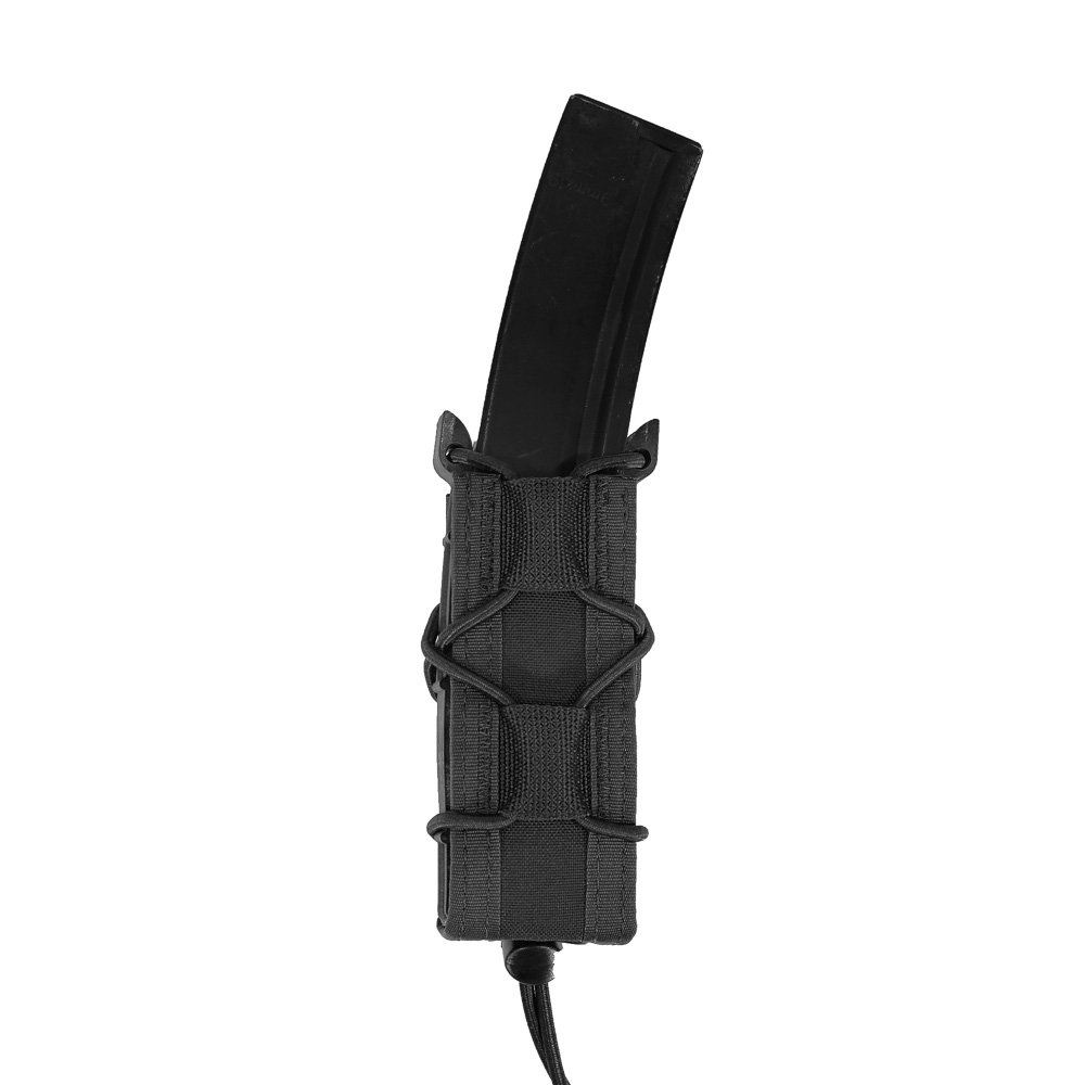 WAS Single Quick Mag Pouch for 9 mm Pistol Magazine - Black