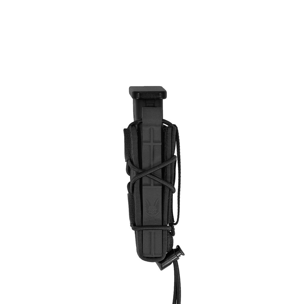 WAS Single Quick Mag Pouch for 9 mm Pistol Magazine - Black