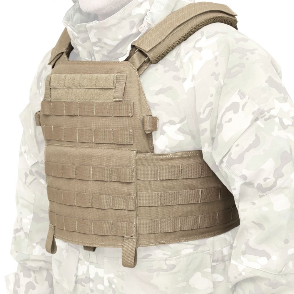 WAS DCS Elite Ops Plate Carrier, AR15 Open Pouches - Green