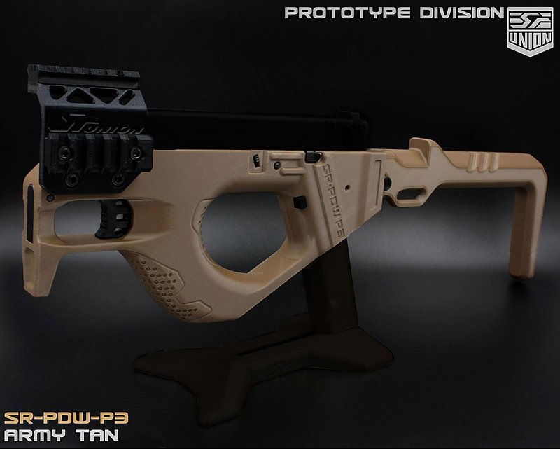 SRU - Airsoft PDW P3 Conversion for WE Glock - TAN