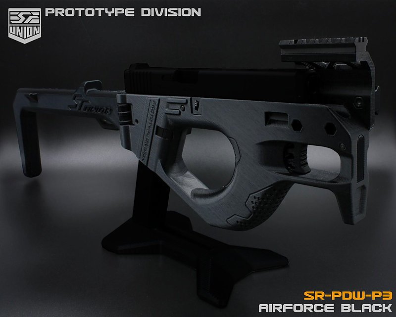 SRU - Airsoft PDW P3 Conversion for Marui Glock - Black
