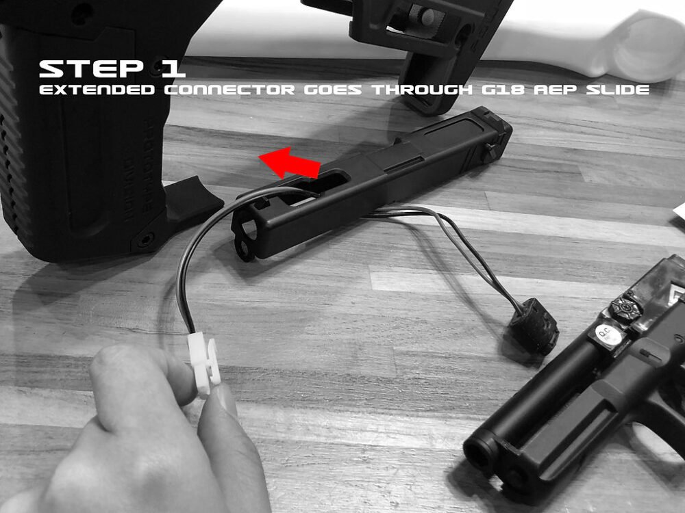 Battery extended connector for PDW-K kit