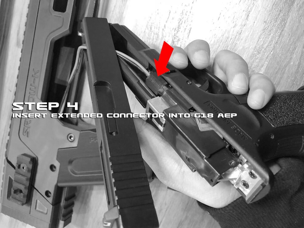 Battery extended connector for PDW-K kit
