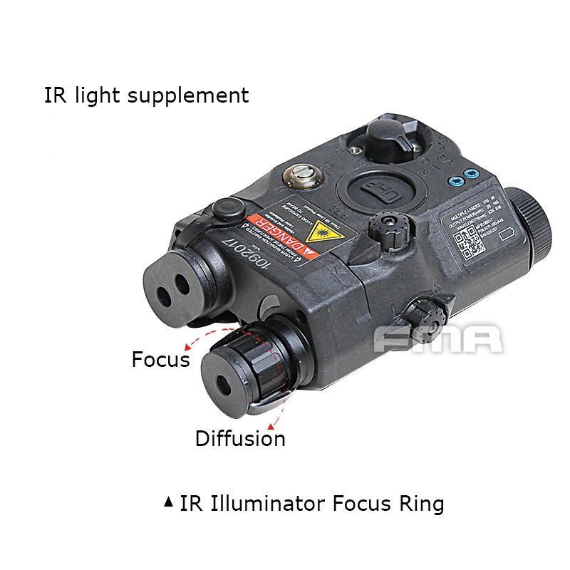 FMA AN/PEQ15 LA5-C ATPIAL Version (IR Flashlight, Red / IR Laser) - Tan