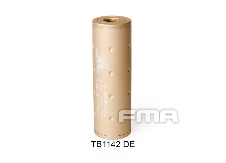 37307 FMA U.S. Navy Seals Type Silencer 35x107 mm - Tan