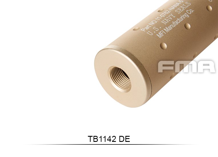37309 FMA U.S. Navy Seals Type Silencer 35x107 mm - Tan