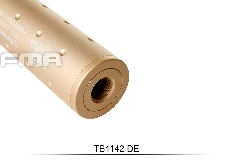 37310 FMA U.S. Navy Seals Type Silencer 35x107 mm - Tan