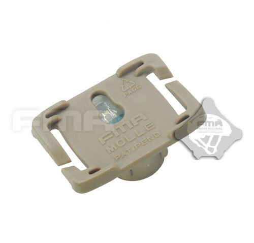 FMA MOLLE System Strobe Light Dark Earth, Tan Case - Red